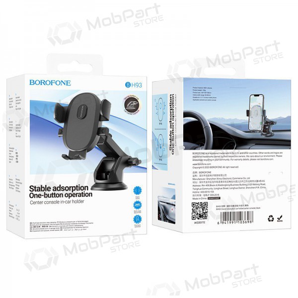 Halterung für Autotelefon Borofone BH93 (dashboard) Schwarz