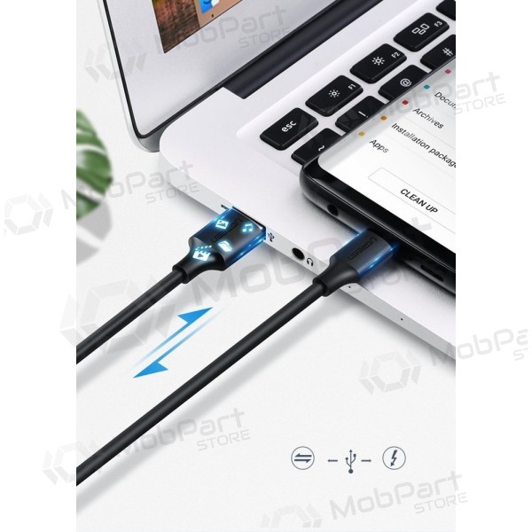 USB Kabel Ugreen US287 USB to USB-C 3A 1.5m Schwarz