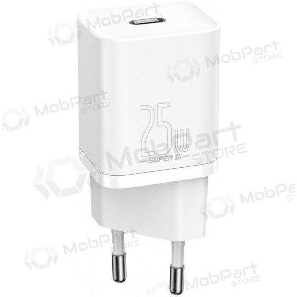 Ladegerät buitinis Baseus Super Si 25W + Type-C 1.0m Weiß TZCCSUP-L02