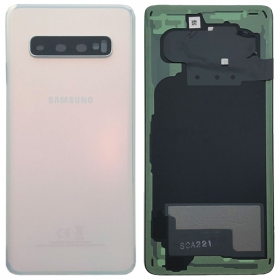 Samsung G973 Galaxy S10 Rückseite Akkudeckel Weiß (Prism White) (gebraucht grade C, original)