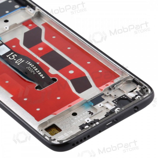 Huawei P40 Lite Display (Schwarz) (mit Rahmen) (gebraucht grade A, original)