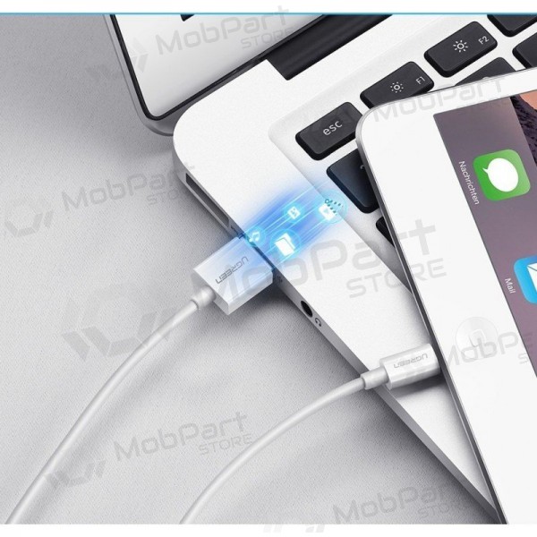 USB Kabel Ugreen US155 MFi USB to Lightning 2.4A 2.0m Weiß