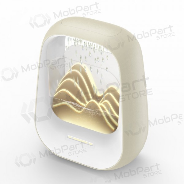 Entspannender Bluetooth-lautsprecher mit RGB-beleuchtung Relaxing Rain creme.