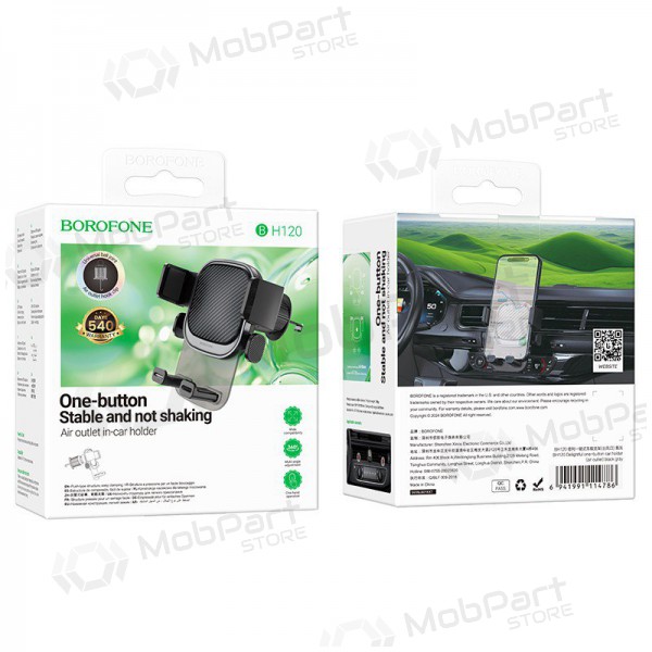 Halterung für Autotelefon Borofone BH120 (air vent) Schwarz