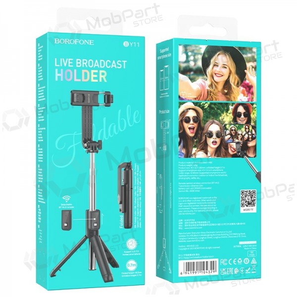 Selfie-Stick Borofone BY11 Schwarz
