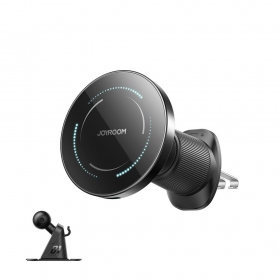 Automobilinis laikiklis-Ladegerät Joyroom JR-ZS502 MagSafe 15W (air vent/dashboard) Schwarz