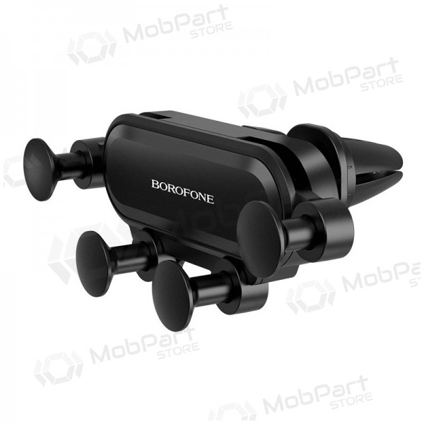 Automobilinis Universal telefono laikiklis Borofone BH19 tvirtinamas ant ventiliacijos grotelių, Schwarz