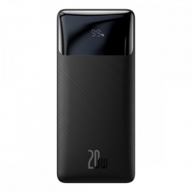 Externe Batterie Power Bank Baseus Bipow 20W 10000mAh + MicroUSB 0.25m Schwarz PPBD050301
