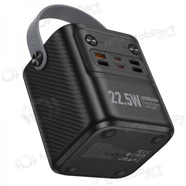 Externe Batterie Power Bank Hoco J152 22.5W+PD20W 80000mAh Schwarz