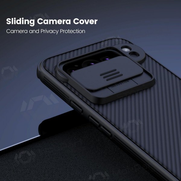 Google Pixel 7 Handyhülle „Nillkin CamShield Pro“ (Schwarz)