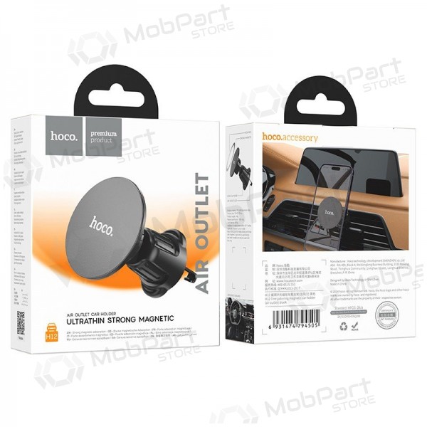 Halterung für Autotelefon Hoco H12 (air vent) Schwarz