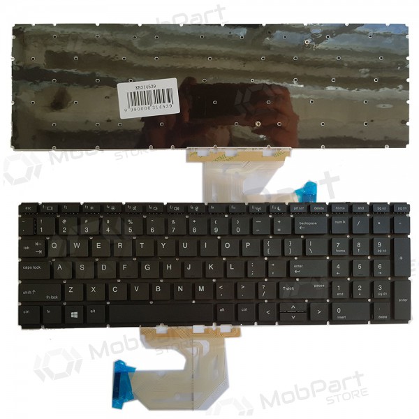 HP ProBook 450 G6, G7, 455 G6, G7, US Tastatur