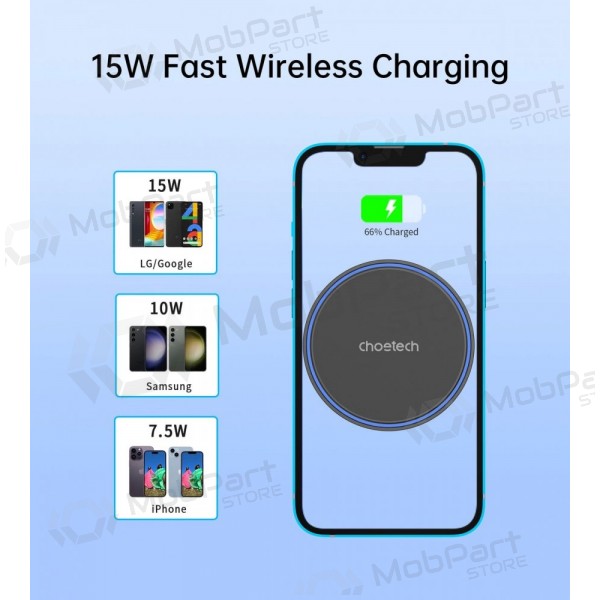 Automobilinis laikiklis-Ladegerät Choetech T205-F MagSafe 15W Schwarz