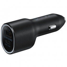 Ladegerät automobilinis original Samsung EP-L4020NBEGEU 1xType-C 1xUSB-A Schwarz im Paket 40W