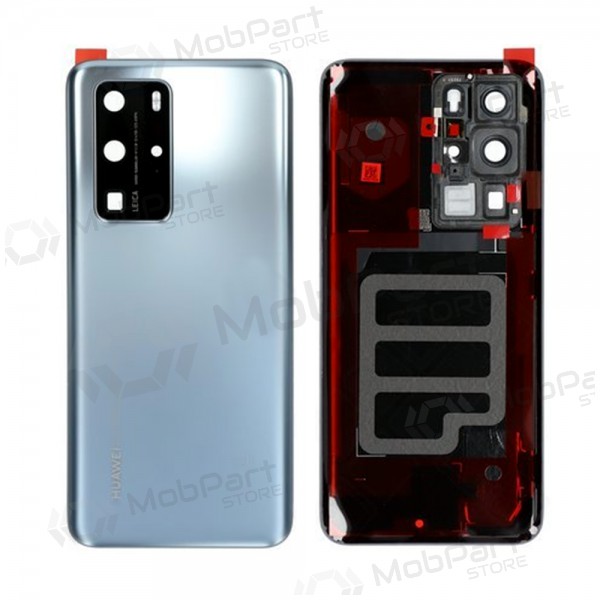 Huawei P40 Pro hintere Akkuabdeckung (silbern) (Silver Frost) (gebraucht, Grade A, original)