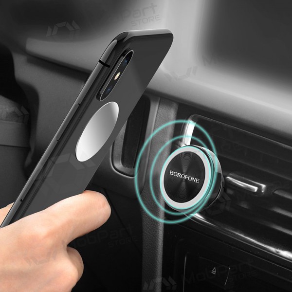 Automobilinis Universal telefono laikiklis Borofone BH6, tvirtinamas ant ventiliacijos grotelių, magnetinis, Schwarz