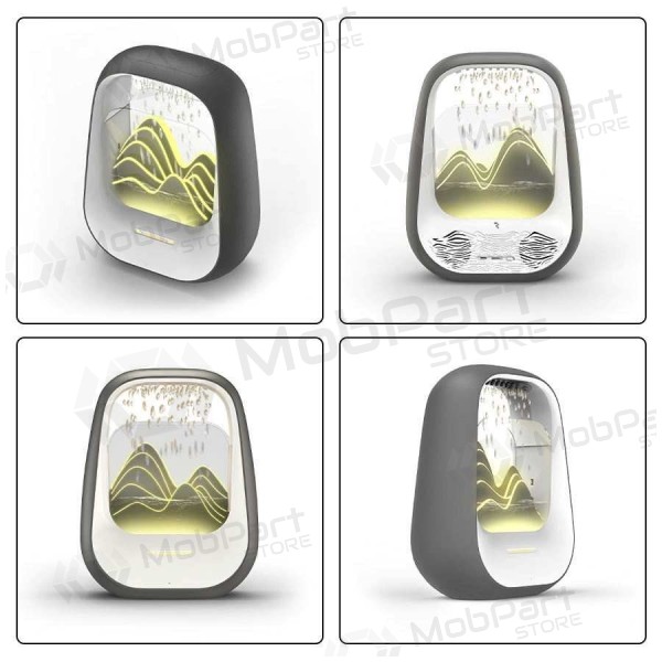 Entspannungs-Bluetooth-Lautsprecher mit RGB-Beleuchtung Relaxing Rain grau