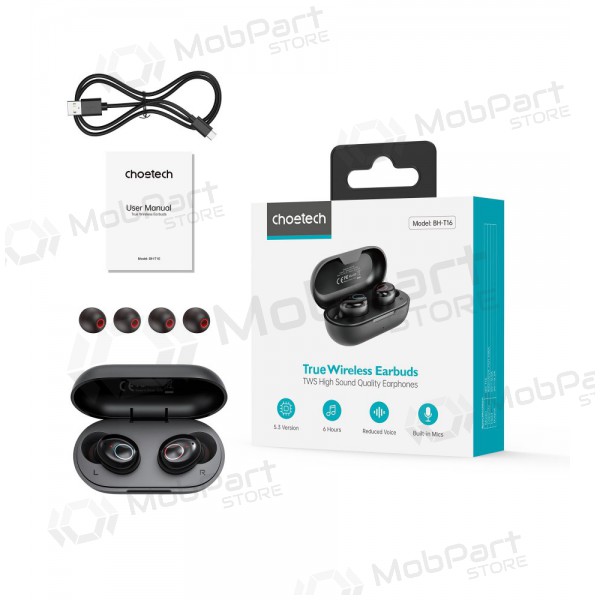Kabelloss ausinės Choetech BH-T16 Hi-Fi Bean TWS