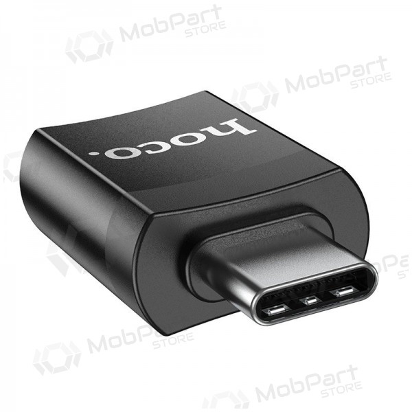 USB-C Adapter Hoco UA17 USB-C zu USB-A schwarz