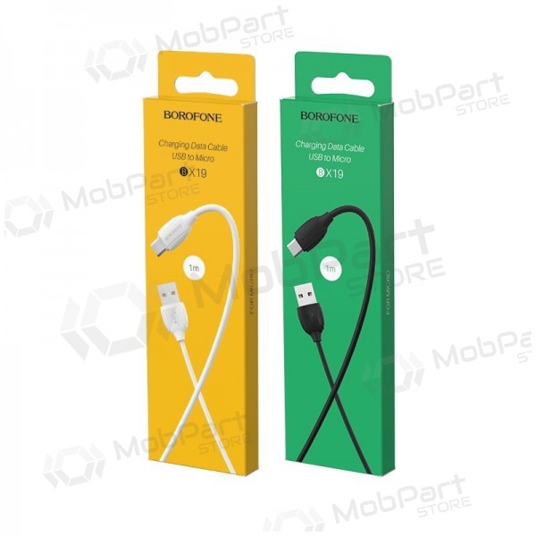 USB Kabel Borofone BX19 USB-A to MicroUSB 1.0m Weiß