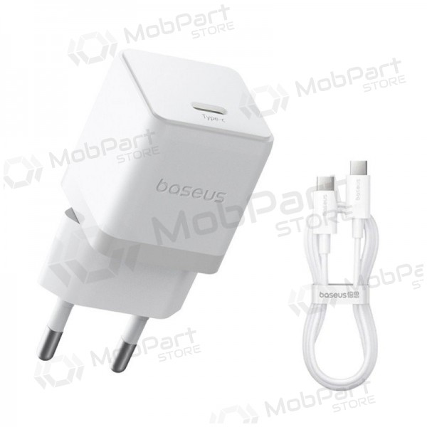 Ladegerät Baseus Palm 20W USB-C + USB-C to USB-C cable 1.0m Weiß P10111602213-01