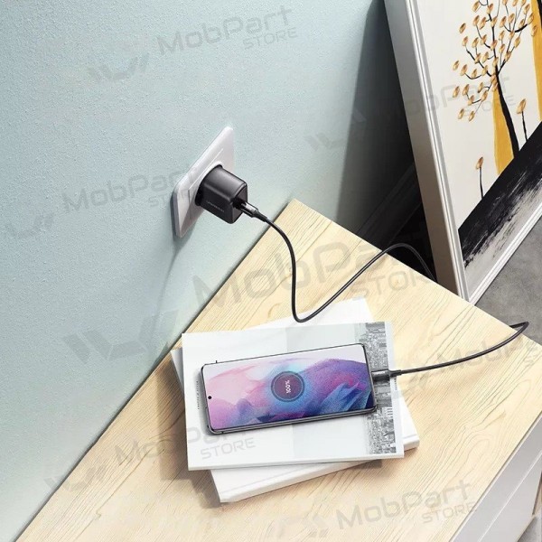 Ladegerät buitinis Ugreen CD250 USB-C 25W + USB-C cable 2.0m Schwarz