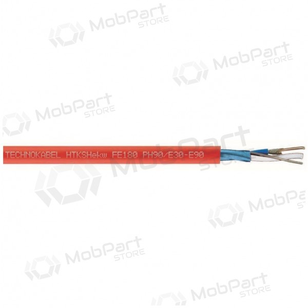 Brandkabel Technokabel 1x2x0.8mm YnTKSYekw (geschirmt, massiv, Eca, 100m)
