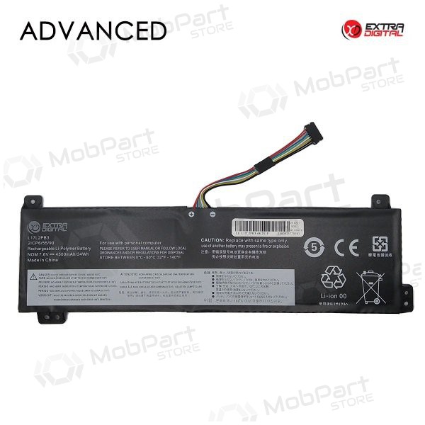 Lenovo L17L2PB3, 4500mAh Laptop-Batterie / Akku, Advanced
