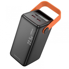 Externe Batterie Power Bank Borofone BJ66B 22.5W+PD20W 60000mAh Schwarz