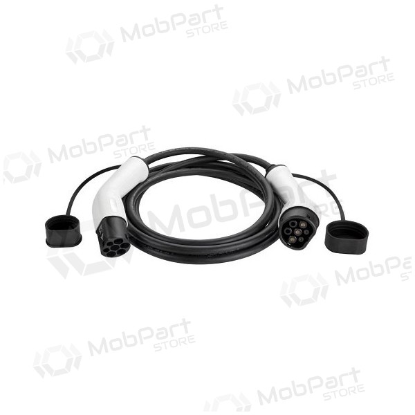 Elektromobilio Ladekabel Type 2 - Type 2, 32A, 22kW, 3-fazė, 10m