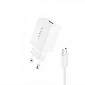 Telefonladegerät Foneng K210 10 W USB-A MicroUSB weiß
