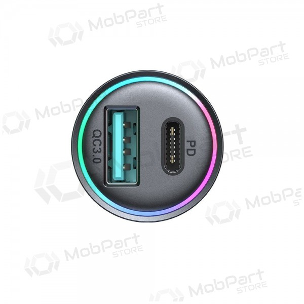 Ladegerät automobilinis Joyroom JR-CCN04 USB-C/USB-A 60W Schwarz