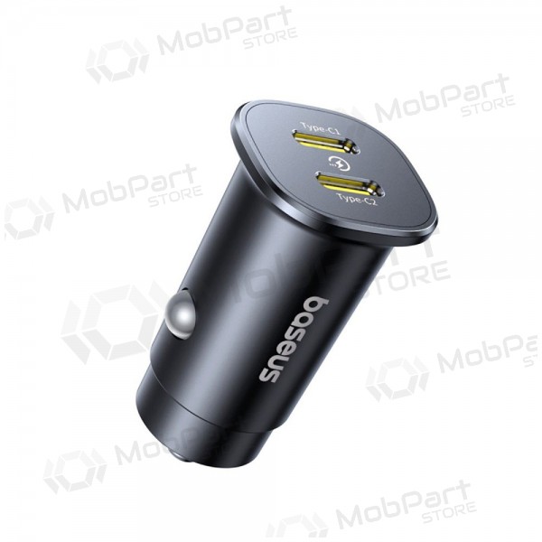 Auto-Ladegerät Baseus GoTrip 2xUSB-C 30W Schwarz C00072300123-01