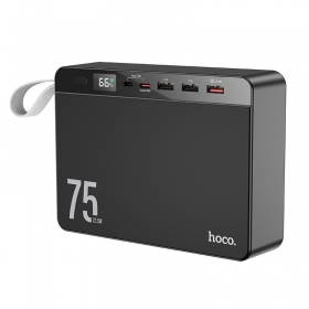 Externe Batterie Power Bank Hoco J94 Overlord 22.5W 75000mAh Schwarz