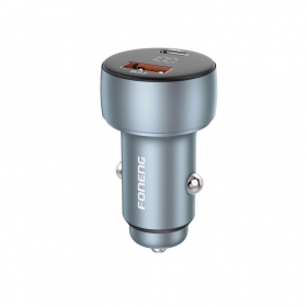 Autoladegerät Foneng C18 48 W USB-C + USB-A grau
