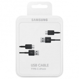 USB Kabel Samsung EP-DG930MBEGWW Type-C 1.5m 2Stck. (Schwarz) (OEM)
