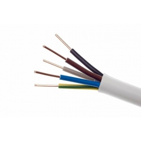 Flexibles kabel Lietkabelis OMY 5x1.5 mm² Kupfer PVC CPR Eca 300/300 V 100 m rolle