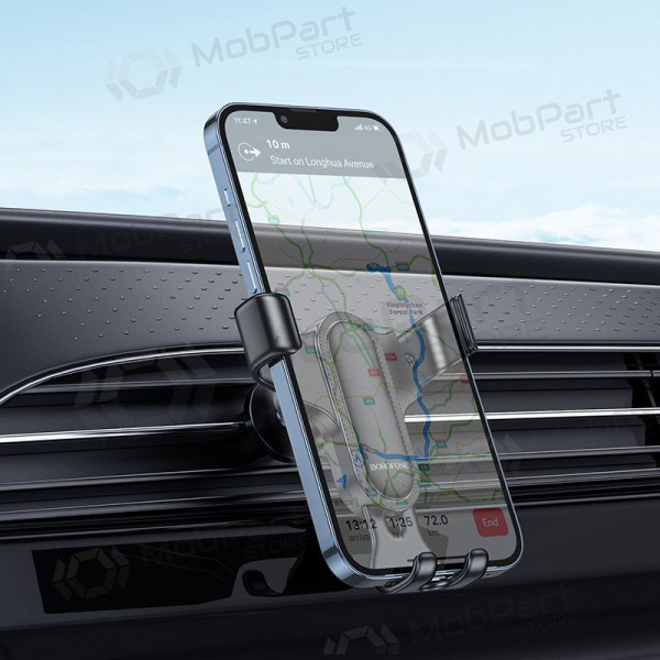 Automobilinis Universal telefono laikiklis Borofone BH74 tvirtinamas ant ventiliacijos grotelių, Schwarz