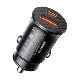 Auto-Ladegerät Remax RCC358 30W USB-C/USB-A Schwarz