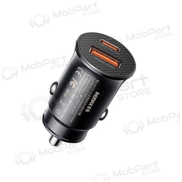 Auto-Ladegerät Remax RCC358 30W USB-C/USB-A Schwarz
