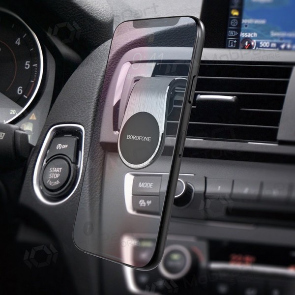 Automobilinis Universal telefono laikiklis Borofone BH10, tvirtinamas ant ventiliacijos grotelių, magnetinis, Schwarz