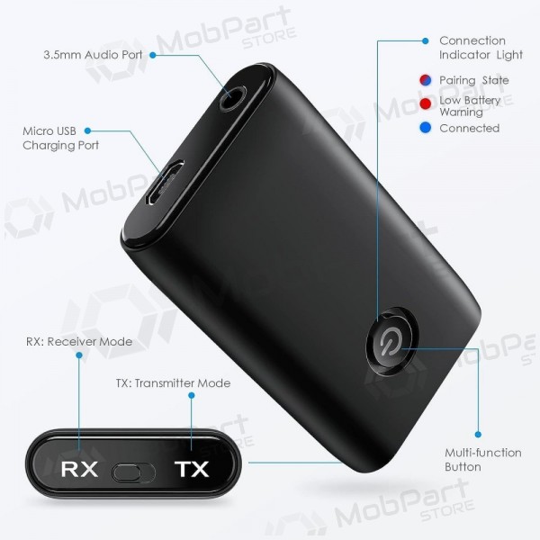 Bluetooth-Adapter 2-in-1 - Transmitter / Receiver