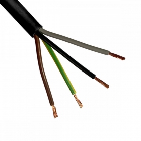Flexibles kabel Lietkabelis OMY BVV-LL 4x1.5 mm² kupfer PVC 100 m rolle