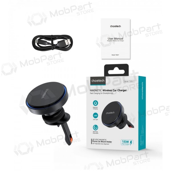 Automobilinis laikiklis-Ladegerät Choetech T205-F MagSafe 15W Schwarz