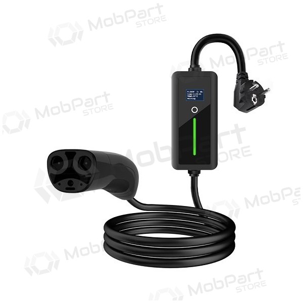 Elektromobilio nešiojamas Ladegerät TESLA NACS  - Schuko (220V), 8-16A, 3.5kW, 1-fazė, 5m