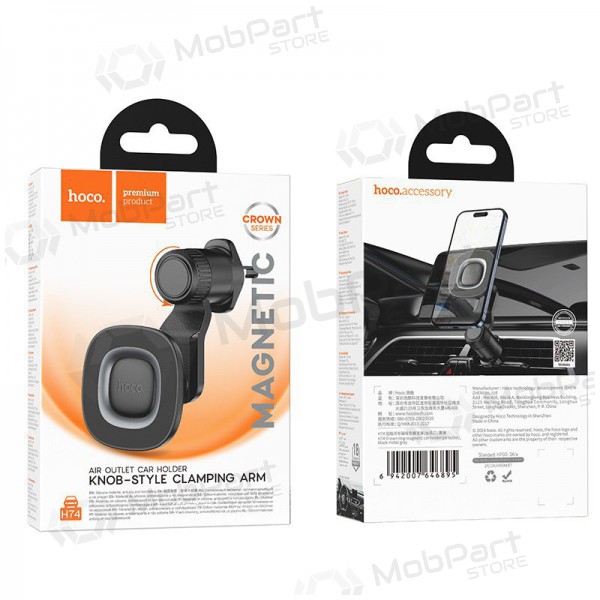 Halterung für Autotelefon Hoco H74 (air vent) Schwarz