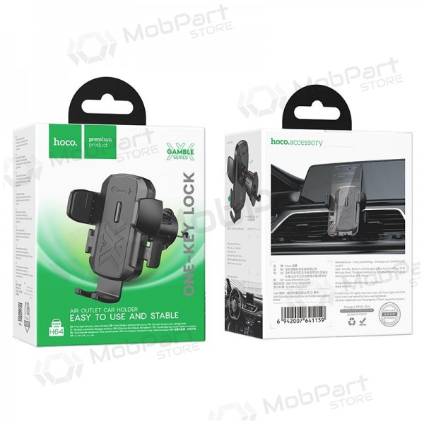 Halterung für Autotelefon Hoco H64 (air vent) Schwarz