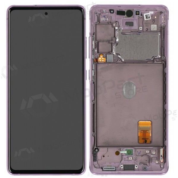 Ekranas Samsung G780/G781 S20 FE su lietimui jautriu stikliuku und rėmeliu Cloud Lavender Oled (real size)