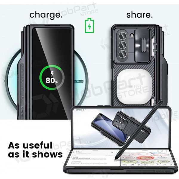 Samsung  Galaxy Z Fold4 Handyhülle „Nillkin CamShield Pro“ (Schwarz)