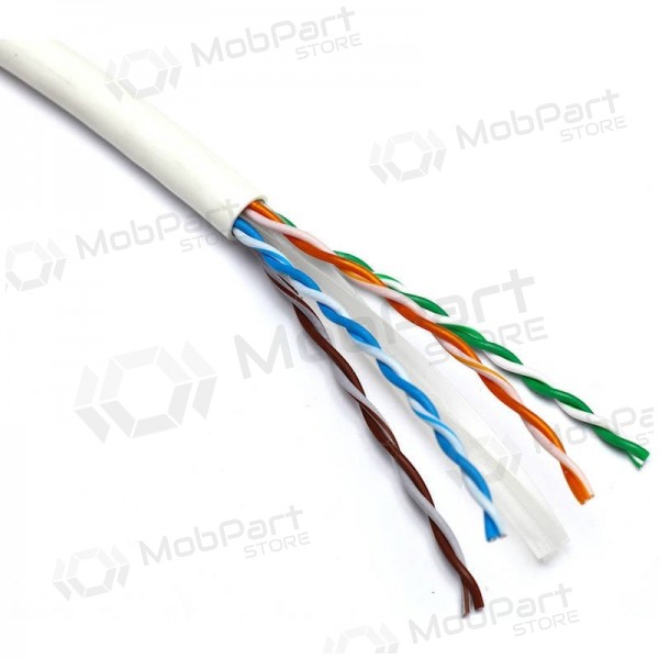 Netzwerkkabel Excel 190-074 Cat6 U/UTP (LZSH, B2CA, weiß, Rolle 305m.)